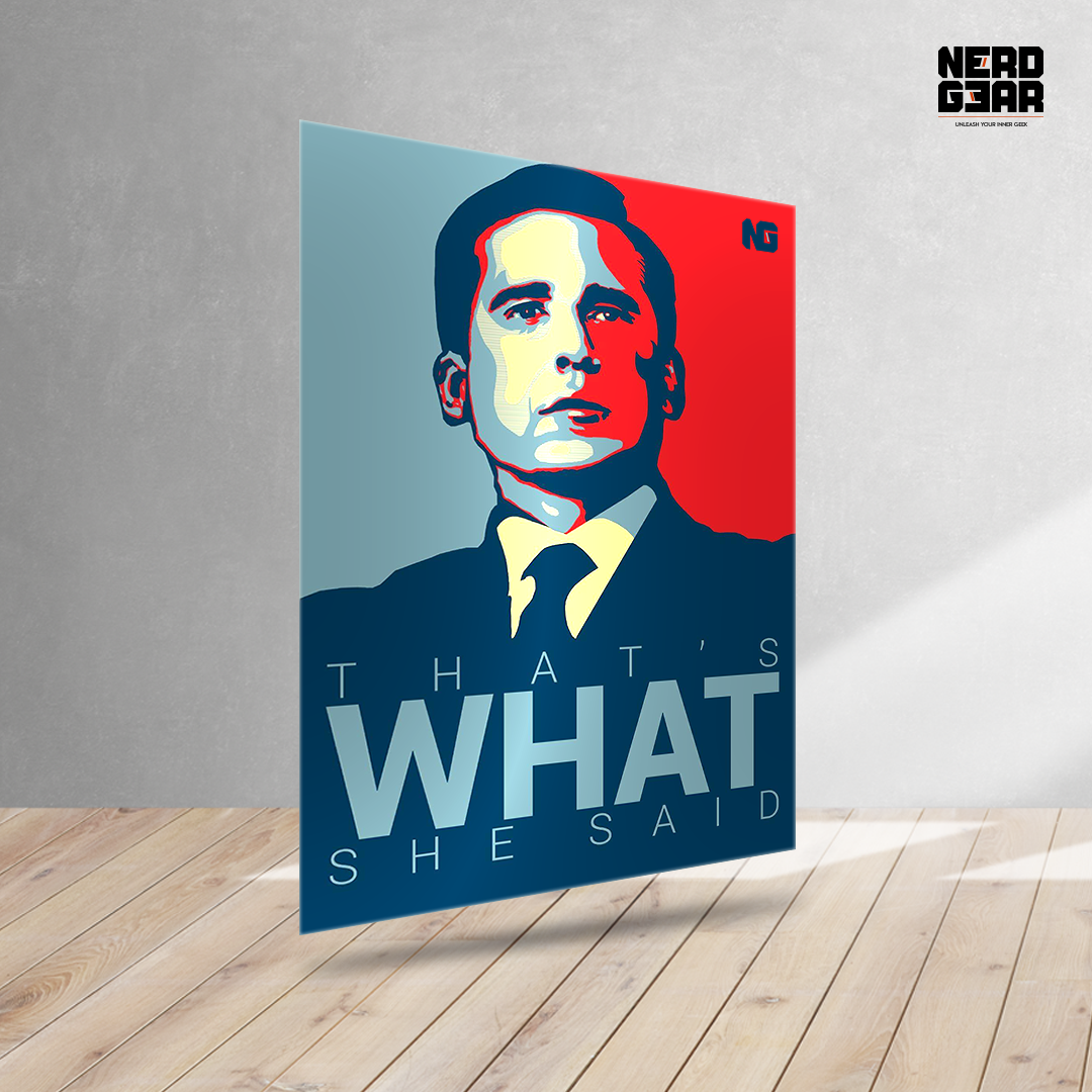 Michael Scott Metal Poster