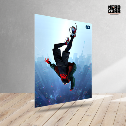 Miles SpiderMan Metal Poster
