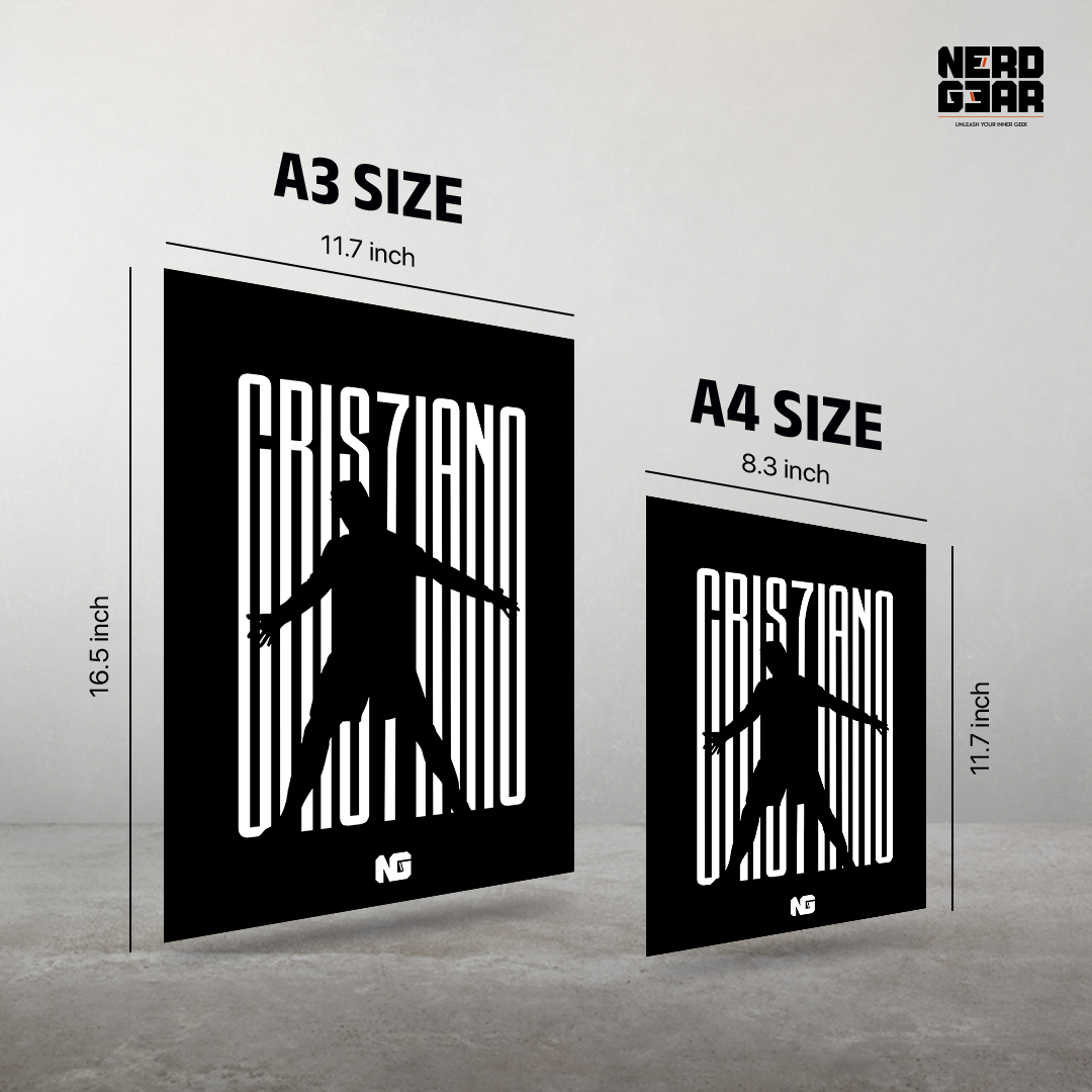 Cristiano Siuu Metal Poster