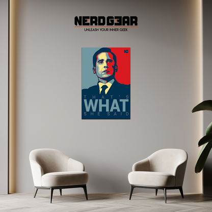 Michael Scott Metal Poster