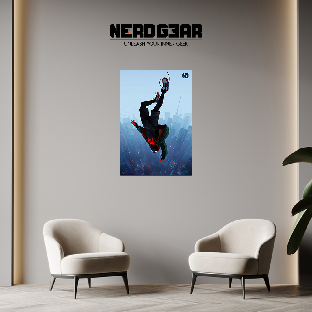 Miles SpiderMan Metal Poster